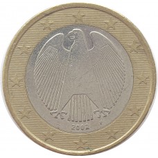 1 евро Германия 2002 F
