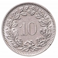 10 раппенов Швейцария  1879-2022