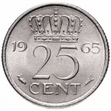 25 центов Нидерланды 1949-1980 
