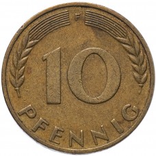 10 пфеннигов Германия (ФРГ) 1950-2001