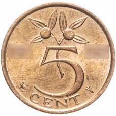 5 центов Нидерланды 1950-1980 годы