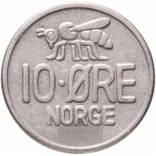 10 эре Норвегия 1959-1973