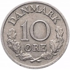 10 эре Дания (DANMARK)1960-1972