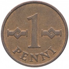 Финляндия 1 пенни, 1963-1969г.