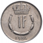 1 франк Люксембург 1965-1984 - Великий герцог Жан