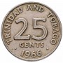 25 центов Тринидад и Тобаго 1966-1972