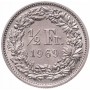 1/2 франка Швейцария 1968-2022