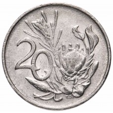 20 центов ЮАР 1970-1990 Цветок Королевская протея