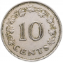  10 центов Мальта 1972