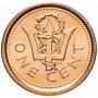 1 цент Барбадос 1973-2012