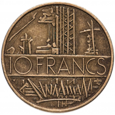 10 франков Франция 1974-1987