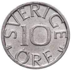 10 эре Швеция 1976-1991