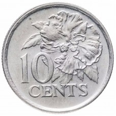 10 цент Тринидад и Тобаго 1976-2016 "Гибискус"