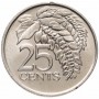 25 центов Тринидад и Тобаго 1976-2016 Цветок Чаконии