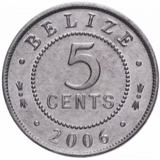 5 центов Белиз (Америка) 1976-2018