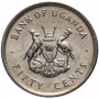50 центов 1976 Уганда Восточный венценосный журавль