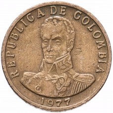 2 песо Колумбия 1977-1987