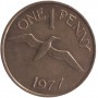 1 новый пенни Гернси 1977