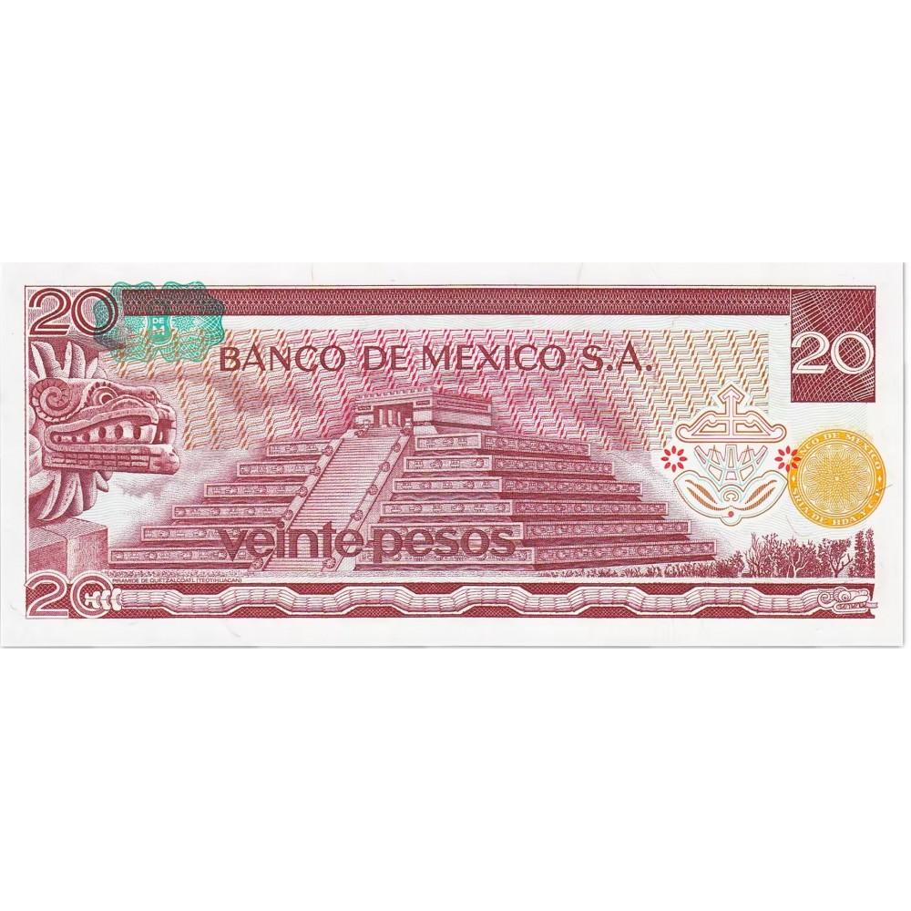 Мексика 20 песо 1977 UNC