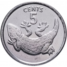 5 центов Кирибати 1979 "Геккон"