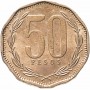 50 песо Чили 1981-2021