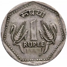 1 рупия Индия 1983-1991