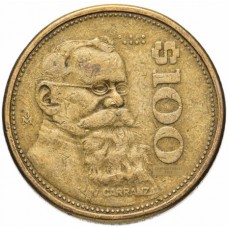 100 песо Мексика 1984-1992
