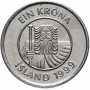  1 крона Исландия 1984-2011
