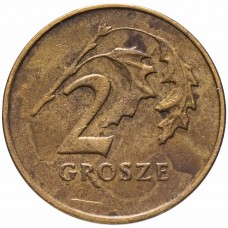 2 гроша Польша 1990-2014