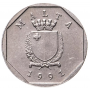 5 центов Мальта 1991