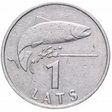 1 лат 1992 Латвия, Рыба Лосось