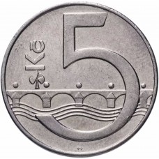 5 крон Чехия 1993-2021