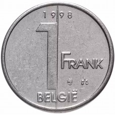 1 франк Бельгия 1994-2001