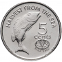 5 центов Фиджи 1995 50 лет ФАО
