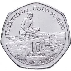 10 долларов Гайана 1996-2018