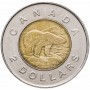 2 доллара Канада 1996