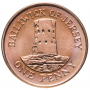 1 пенни Джерси 1998-2016 Сторожевая башня в Сент-Клементе