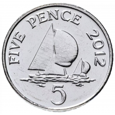 5 пенсов Гернси 1999-2010