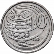 10 центов Каймановы острова 1999-2017 Черепаха
