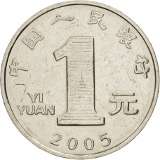 1 юань Китай  1999-2018