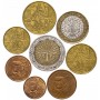 Набор евро монет Франция 1999 год, 8 штук
