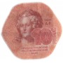 10 рублей 2014 Екатерина II - пластиковая монета Приднестровье