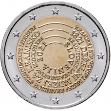 2 евро 2021 Словения, 200 летие основания Провинциального музея Крайны UNC 