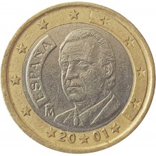 1 евро Испания 2001