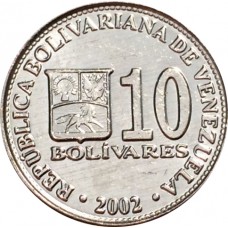 10 боливаров Венесуэла 2001-2004