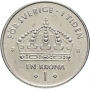 1 крона Швеция 2001-2012 