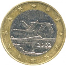1 евро Финляндия 2002