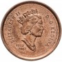 1 цент Канада 2002 (50 лет правлению Королевы Елизаветы II )