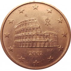 5 евро центов Италия 2002
