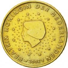50 евро центов Нидерланды 2002 XF
